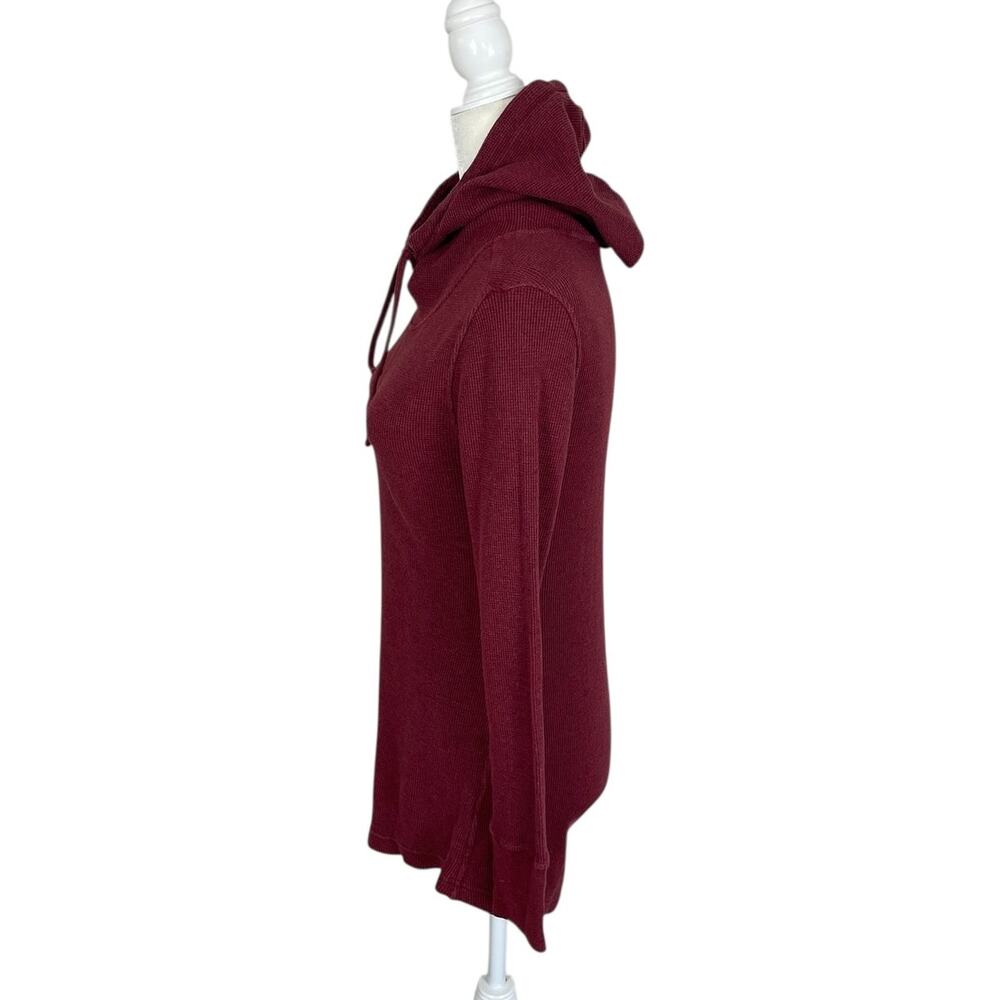 Patagonia Hooded Waffle Tunic Pullover Maroon Women's Size XS Athleisure Hiking - Picture 5 of 12